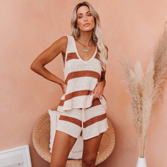 HOLLI Striped Knit Tank Top - Picture 4 of 12